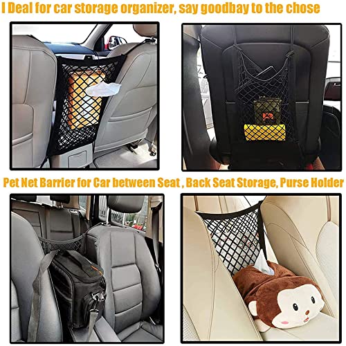 DYKESON Pet Barrier Dog Car Net Barrier with Auto Safety Mesh Organizer Baby Stretchable Storage Bag Universal for Cars… - Image 3