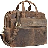 Abmessungen: ca. 40 x 32 x 12 cm | Modell: William | Gewicht: 1350 Gramm | Material: echtes Rindsleder | Für Frauen und Männer | Hersteller: STILORD | Kompatibilität: 15.6 Zoll Laptops im gepolsterten Notebookfach | Auch als Macbooktasche für 16 Zoll Macbook Pro geeignet