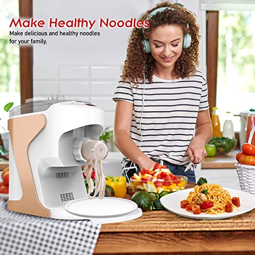 anguadar Pasta Maker,anguadar Electric Pasta Maker Machine,Automatic Noodle Maker,Pasta Machine with 12 Pasta Shaping Discs for Home Kitchen - Thumbnail 4