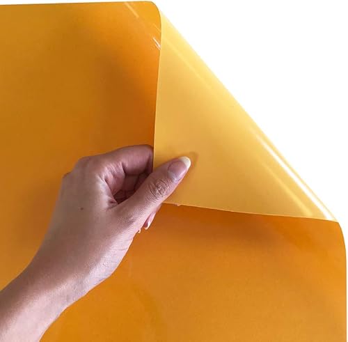 Miniatura 2 de Siser StripFlock Pro HTV Rollo de 15 x 5 yardas, vinilo texturizado de transferencia de calor (amarillo)