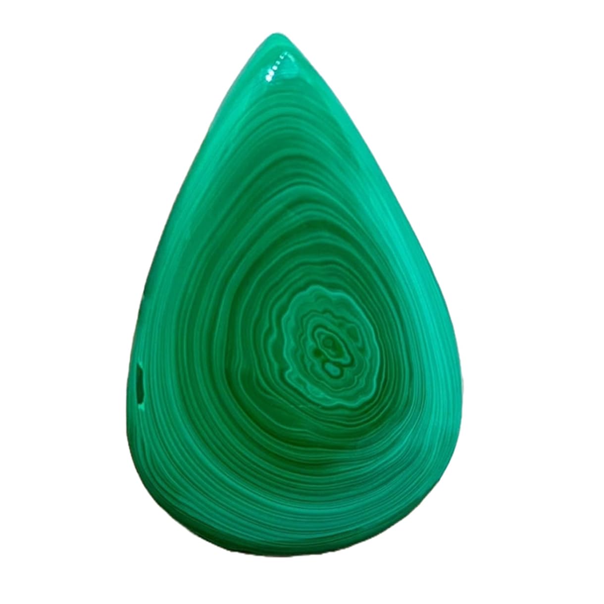 Malachite naturelle cabochon poire 49x30mm pierre gemme verte pour bricolage bijoux - 6