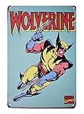 K&H Wolverine Marvel Classic X-Men Comic Metal Antique Tin Sign 12x8 inches (Wolverine)