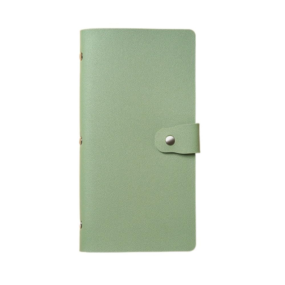 Paper Money World Currency Collection Album Book Binder 20 Slots Budget Savings Notebook Portable Cash Holders Bill Holders(Green)