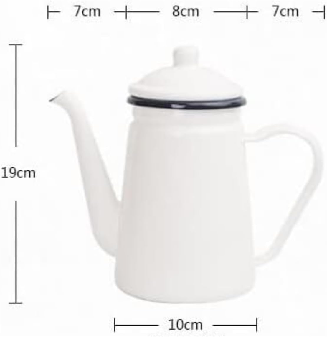 Tea Kettle Stovetop 1.1L Household Water Kettle Kitchen Teakettle Enameled Oil Container Hotel Home Teapot Pour Over Kettle