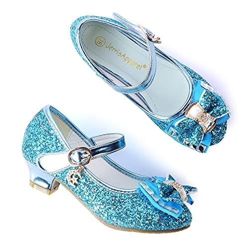 Flower Girls Princess Costume Party Dress Glitter Shoes Mary Janes2