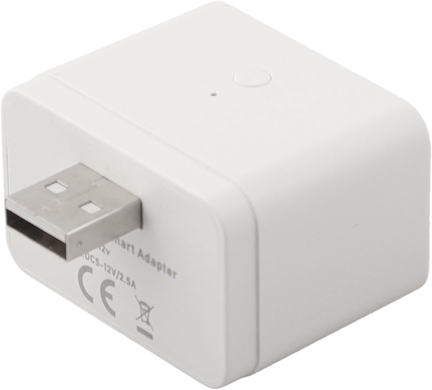 USB Smart Switch-Power Adapter For Tuya App, Wi-Fi Timer Outlet, 5-12V 2.5A Remote Control Socket For Smart Life Home Automation, White(WiFi)