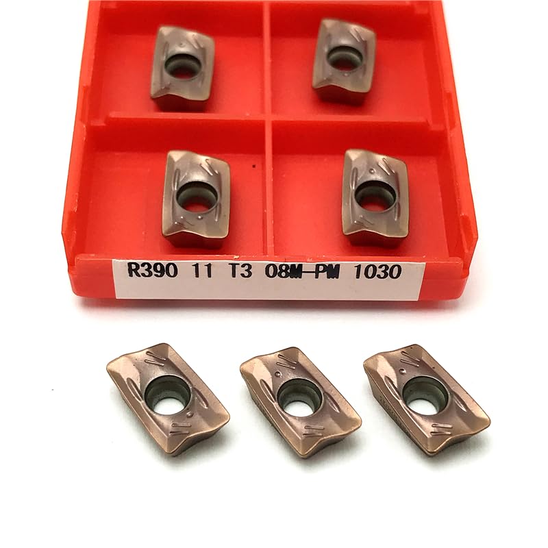 Herramientas de torno 10 piezas R390 11T308 PM para corte CNC miniatura 4
