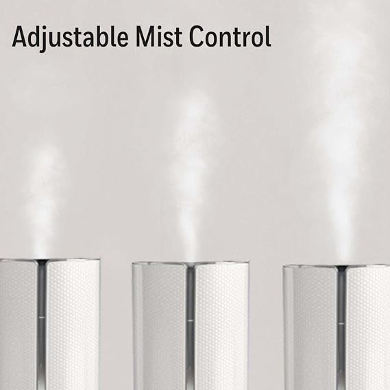 Honeywell Designer Series Cool Mist Humidifier, White | Enhanced Ultra-Quiet Performance, Filter-Free, Essential Oil Tray, 1.25 Gal Easy-Fill Tank, Adjustable Mist & Tank Light