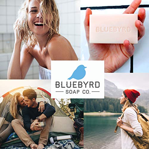 Bluebyrd Soap Co. Sandalwood Scented Solid Shampoo Bar, Hair Wash Bar, Natural Solid Shampoo Bar For All Hair Types, All-In-One Shower Solution Bar - For Body & Hair | Beards | Shaving Bar, Paraben-Free, Sulfate-Free, Alcohol-Free, Silicone-Free, Eco-Friendly, Usa Made, 4.2Oz (Sandalwood) #TOP3