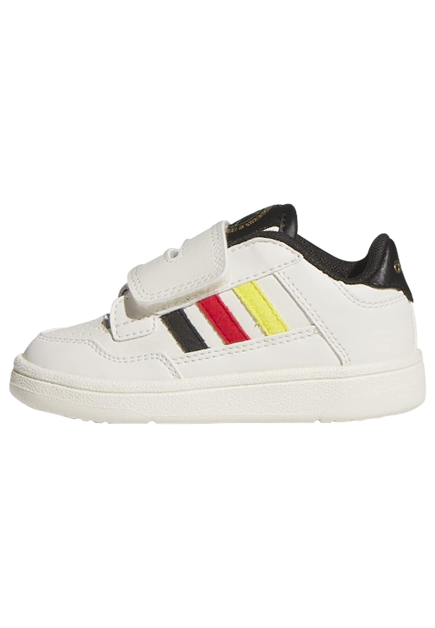 adidas Unisex Baby Rapid Court Infant Shoes, Off White/core Black/Better Scarlet, 7 UK Child