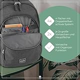 Travelite Handgepäck Rucksack, Laptop Rucksack 15,6 Zoll, BASICS, Daypack, Tagesrucksack mit vielen Fächern, 45 cm, 22 Liter