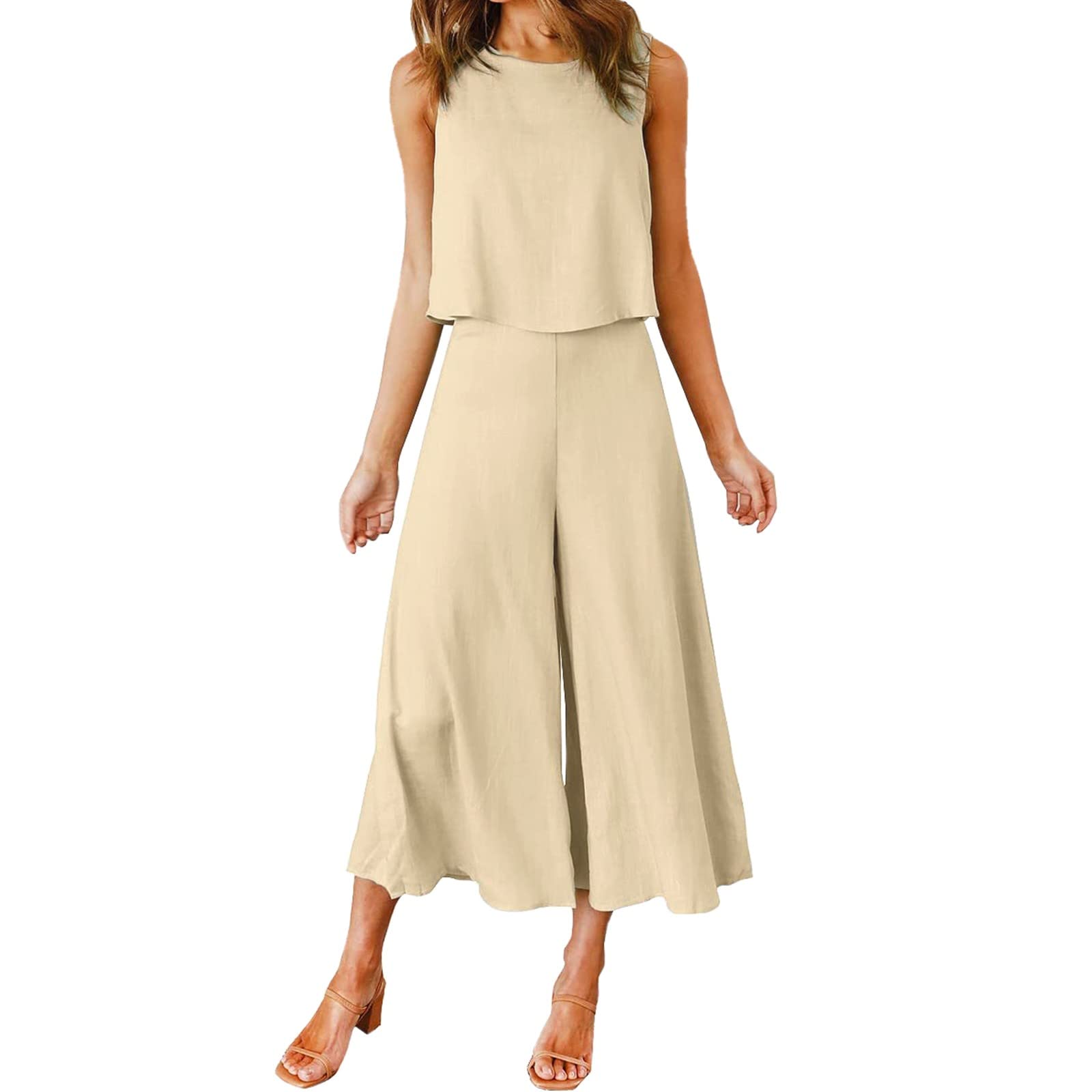 DondPO Loungewear - Conjunto de 2 piezas de verano para mujer, ropa de calle, ropa de calle, ropa de ocio, festivo, boda, entrenamiento, traje de casa, blanco, elegante
