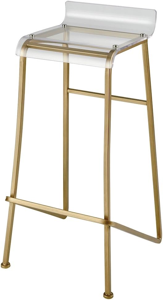 Acrylic bar stools gold legs Clearance