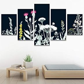 SIGNWIN 5 Panel Canvas Wall Art Modern Art...