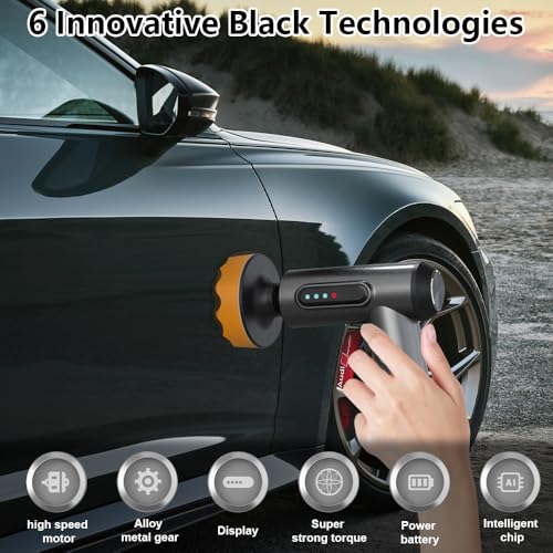 SGZIOO Cordless Car Polisher with 2000mAh Rechargeable Battery, 20000 RPM, Car Polishers and Buffers Kit, 3 Polishing Pads, Car Buffer Polisher Machine for Waxing, Polishing and Sanding 7 SGZIOO Cordless Car Polisher with 2000mAh Rechargeable Battery, 20000 RPM, Car Polishers and Buffers Kit, 3 Polishing Pads, Car Buffer Polisher Machine for Waxing, Polishing and Sanding - Image 7