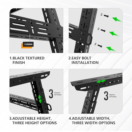 Image of YZONA Adjustable 16-24.8 inch High Truck Cargo Rack Bed Racks Cargo Carrier with 2 LED Lights Compatible with Silverado /Sierra /Ram /Tacoma /Tundra /Titan /Frontier /Canyon /Gladiator JT /Ford F-Series