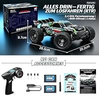 HAIBOXING Ferngesteuertes Auto 1:18 4WD Offroad Spielzeug 36+ km/h 2 Akkus – Ansicht 7