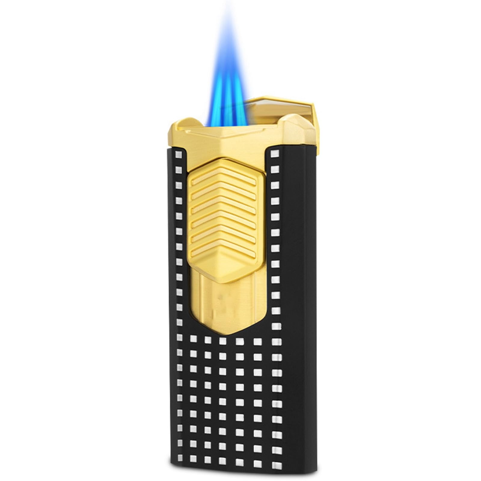 Encendedor de butano reutilizable para camping y velas con ventana de nivel