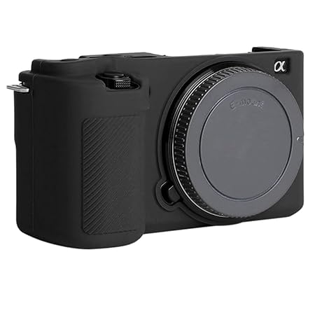 SUPERNIC Soft Silicone Protective Case for Sony ZV-E10 Camera (Black) - Shockproof, Dustproof, and Scratch-Resistant Cover Canera Accessories (Pack of 1)