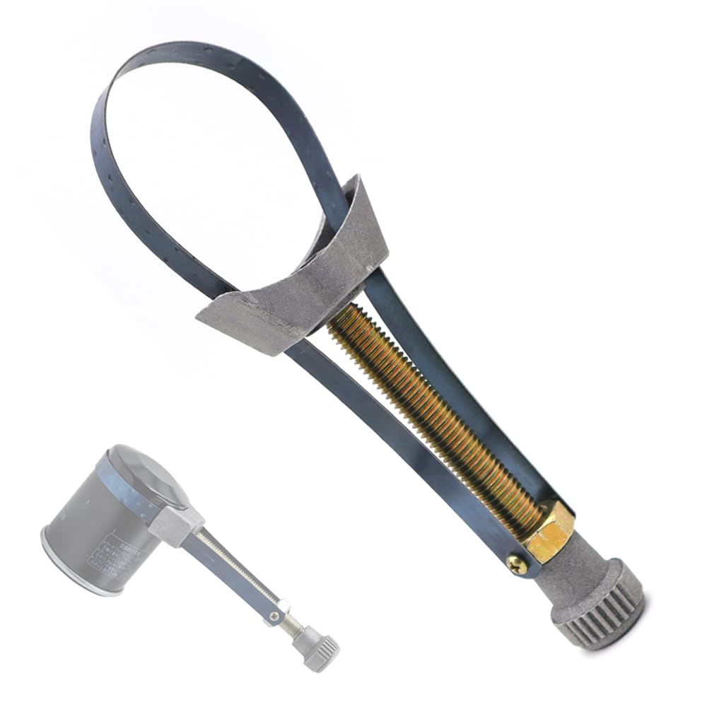 Chiave Per Filtro Olio Regolabile 60-120mm - Rimozione Filtri Auto Con Cinghia In Acciaio - Foto 7