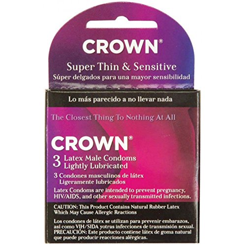 Beyond Seven 20003 Crown Condoms, Box of 3