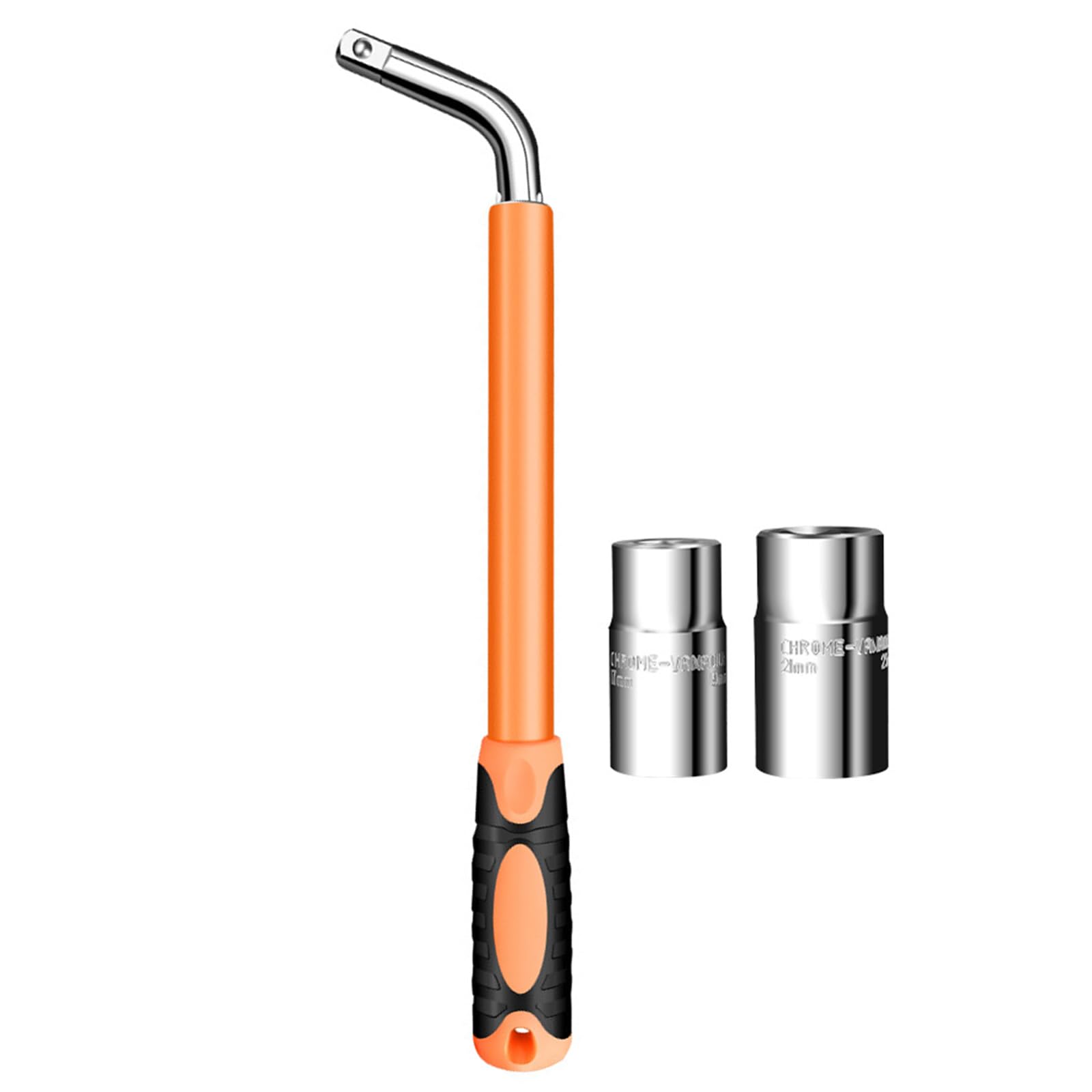 Jeu de clés télescopiques pour roue avec poignée en caoutchouc Prise en main confortable Comprend une douille de 17 mm à 23 mm pour l'entretien automobile