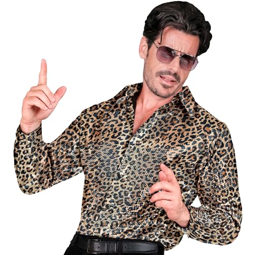 W WIDMANN MILANO Party Fashion - Chemise Ă Paillettes pour Homme