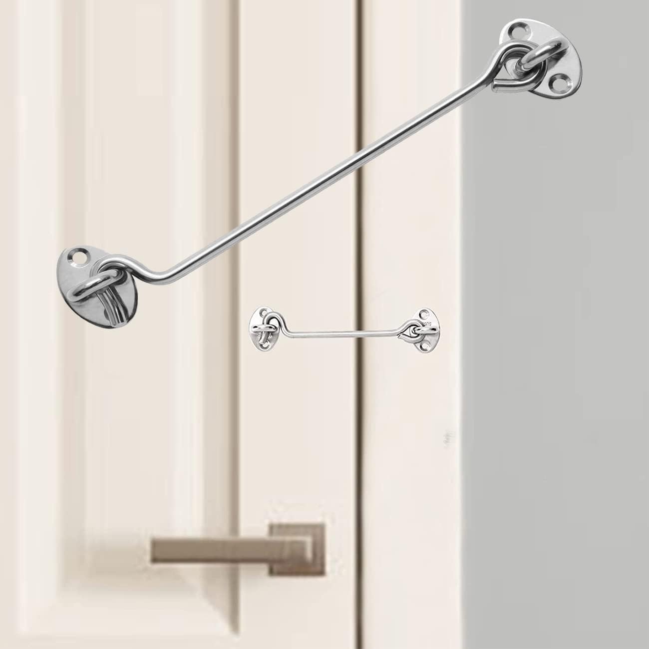 Buy Hook and Eye Latch Stainless Steel Cabin Hooks Heavy Duty Privacy