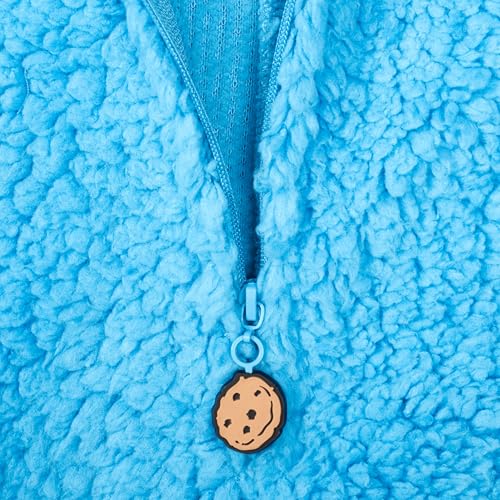 Disfraz infantil Cookie Monster con capucha azul 2T miniatura 4