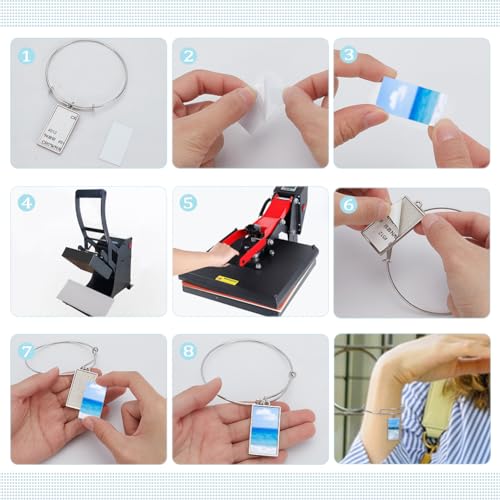 Bracelets sublimation extensibles à transfert thermique base laiton - 4