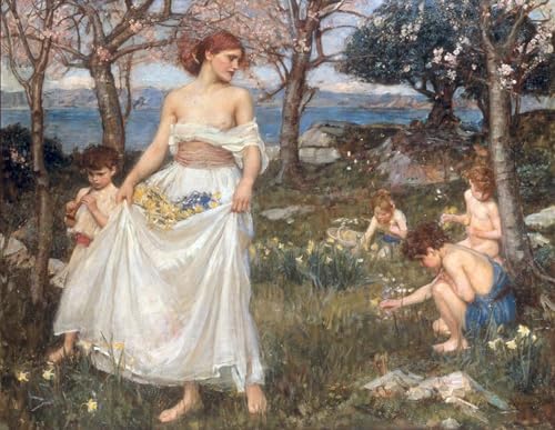 Tableau mural sur toile de Waterhouse 60x90cm aux finitions artistiques premium