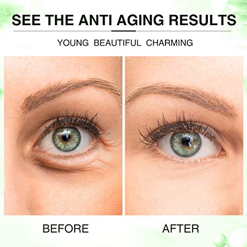 SANITRO Almofadas de Gel de Colágeno para Os Olhos, Chá Verde Sob Tapa-Olhos, Máscara Reafirmante pa