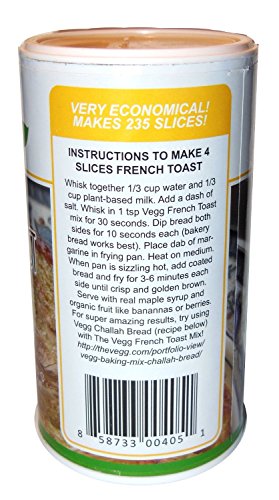 VEGG FRENCH TOAST MIX | Gluten-Free, Vegan Plant Based Egg-Free French Toast Mix - Thumbnail 5