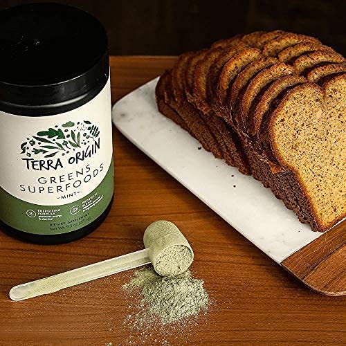 Terra Origin Greens Powder For Immune Defense And Digestive Support | With Spirulina, Probiotics, Organic Vegetables, Digestive Enzymes | Non-Gmo | 30 Servings | Mint Flavor #TOP4