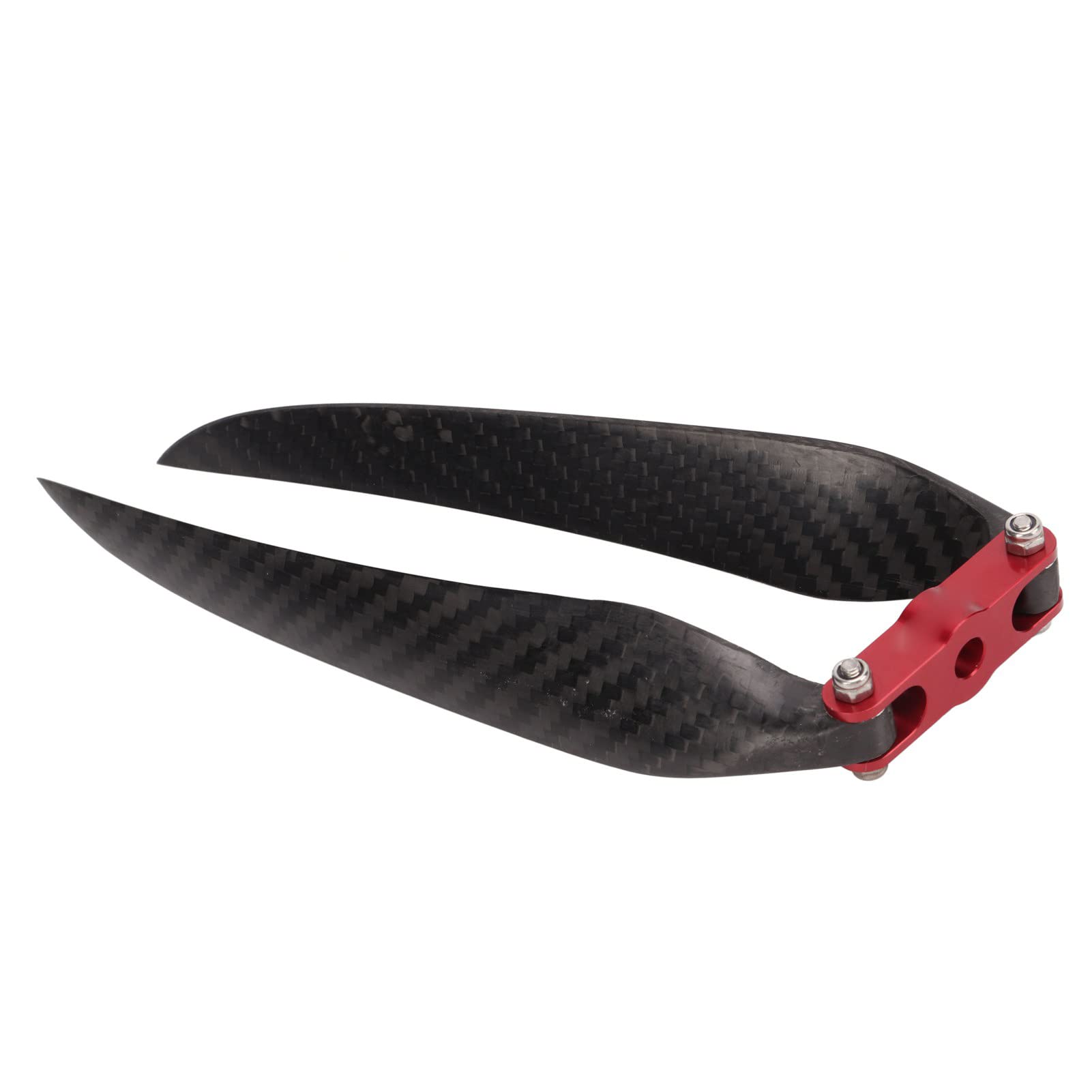 plplaaoo Hélices de avión RC Cuchillas Plegables de Fibra de Carbono Diseño aerodinámico de Alta eficiencia para Modelos de ala Fija Ajuste Universal 365 mm de Longitud Anillo Adaptador de