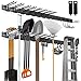 Sinoer Garage Tool Management Wall Rack, Metall-Gartengerätehalter,G... Wall Management Storage Rack, Aufhänger für Skiausrüstung, Gartengeräte, Besen, Mopps, Rechen, Gartengeräte 80 Zoll 15 Haken