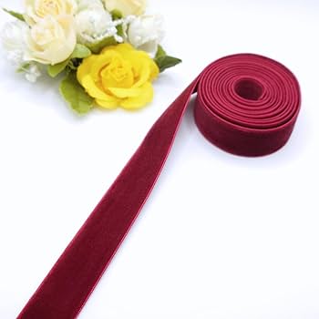 Amazon.co.jp: 38mm幅 両面ベルベットリボン 両面ベロアリボン 手芸用