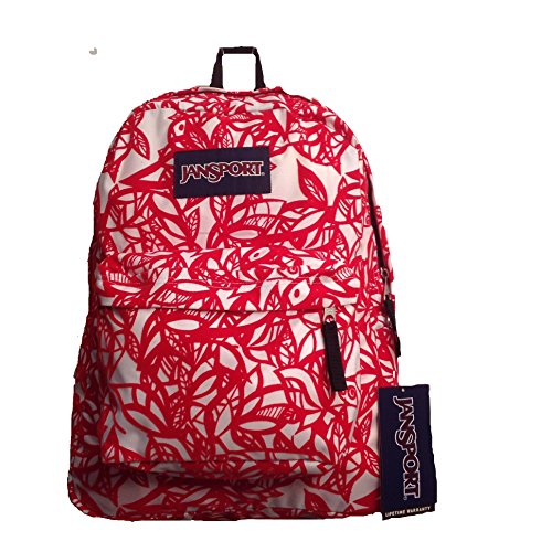 JanSport T501 SuperBreak Backpack (Coral Dusk Jungle Adventure)