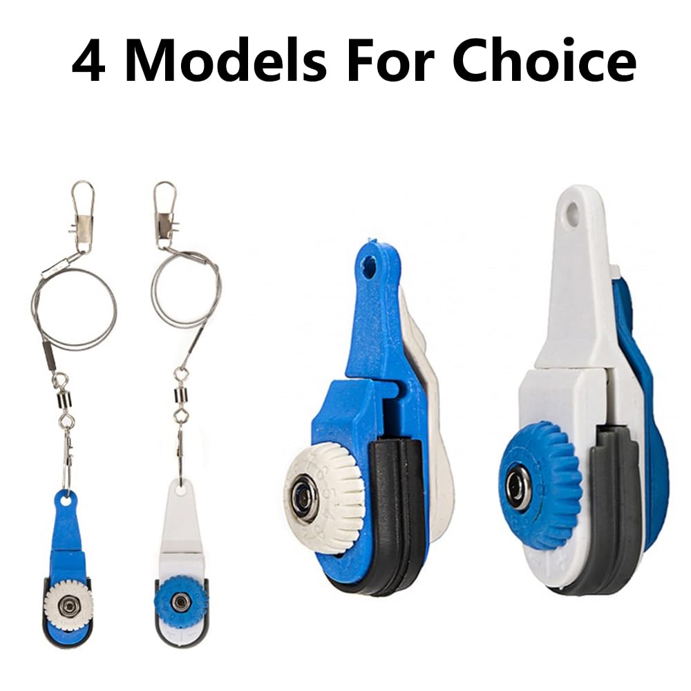 Outrigger Clips de liberación, paquete de 4 clips de desbloqueo de línea de pesca, clips de desbloqueo de línea de descenso ajustables de tensión pesada, clip de liberación de línea de pesca, clips de