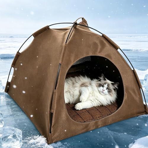 Tienda para gatos casa cueva portátil para habitación de mascotas 4