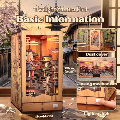 CUTEBEE Kyoto Twilight Sakura Book Nook Kit thumbnail 2