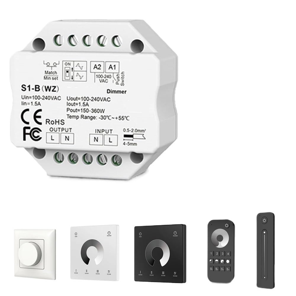Atenuador LED Triac de 220V para regular la intensidad de la luz sin parpadeo