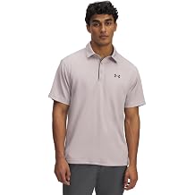 Under Armour Mens Tech Golf Polo, Gray Dawn/Pitch Gray, M