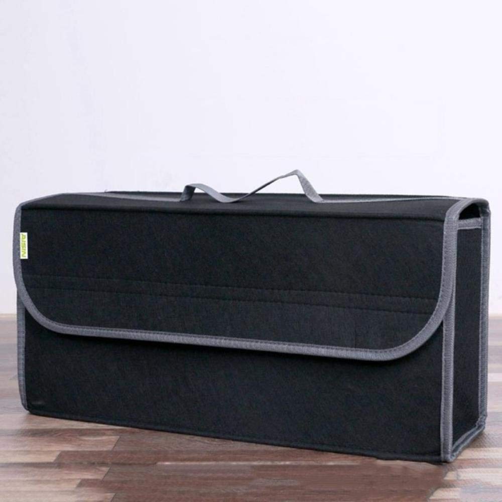 JUECANCar Trunk Organizer Car Storage Bag Cargo Container Box Fireproof Stowing Tidying Holder Multi-Pocket Car Styling 50 * 17 * 24cm,B