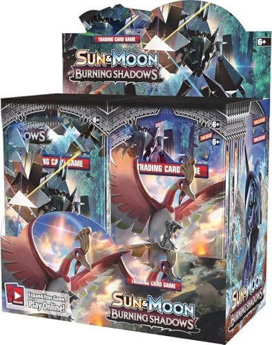 Image of Pokemoon TCG 50 Cardds Bundle | 5 Packs of 10 Random Collectible Trading Cardds | Surprise Cardd Set for Kids & Collectors (Burning Shadow 5 Pack 50 Cards)