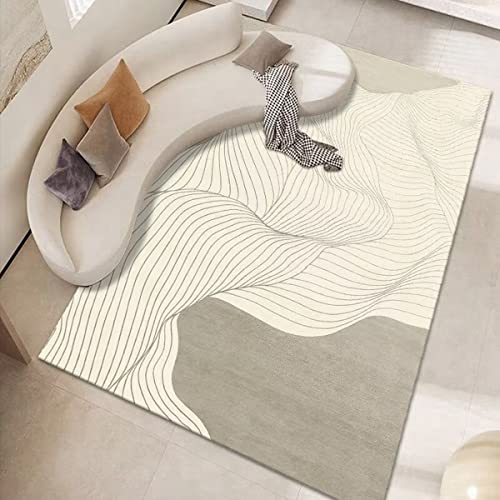 「Tuokus」ラグ カーペット シャギーラグ 洗える ふわふわ 絨毯 厚手 ラグマット 3畳4畳5畳6畳 ホットカーペット&床暖房で使用可能 明るい色 洗える 模造カシミアラグ 消臭 厚い滑り止め付き サラサラ FJ-87 120*160cm