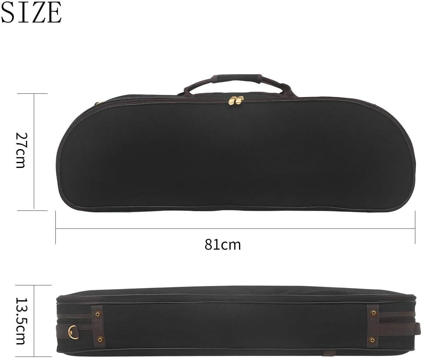 ヴァイオリン楽器ケース 4/4 バイオリンケース湿度計付きメタルロック