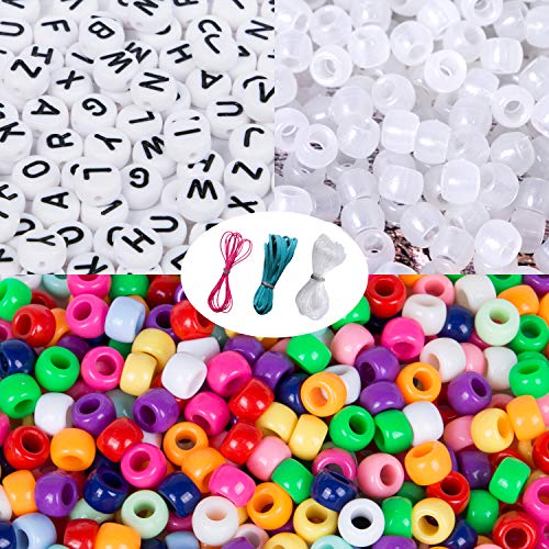 Clay Beads for Bracelets Making, Fruit Flower Smiley Polymer Clay Bead Kit with Flat Round Heishi Beads Charm Kit for DIY Craft Necklace Jewelry for Women Girls (Pink)