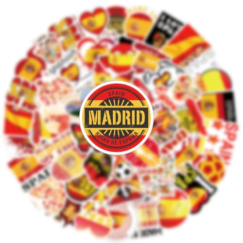 Calcomanías de España estéticas de vinilo para parachoques, botellas de agua y laptops 4