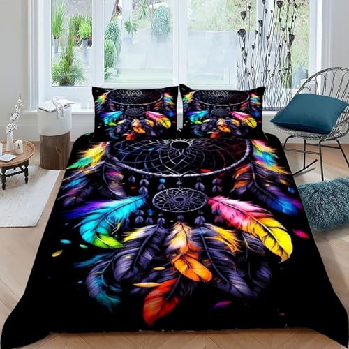 Parure attrape-rêves housse de couette microfibre supérieure King